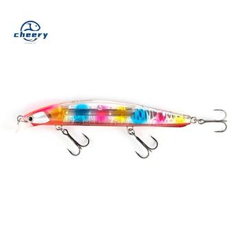 CHEERY Wholesale Cross-Border Live Bait Minnow Stainless Steel Dead-Float System Glitter 14cm/32g Saltwater Fishing Tackle – Minnow – view 1