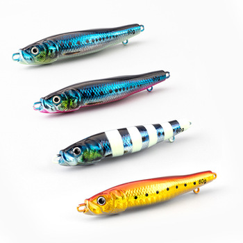 Cross-Border Hot-Selling Artificial Hard Bait Shore Cast Small Jack 3D Printed S-Shaped Luminous Bionic Metal Spoon Stock – Metal Jig – view 1