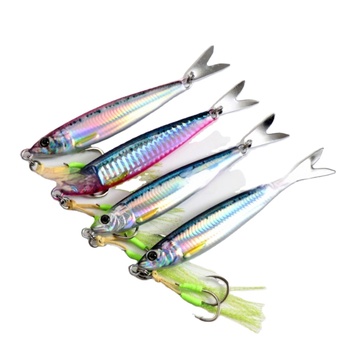 Trail-Blazing Little Sprite Iron Plate Lure Slow Shake Long-Cast Spanish Mackerel Sequin Sea Fishing Boat Fishing Artificial – Lure – view 1