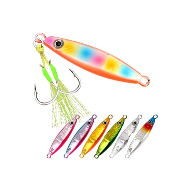Lead Jig Fish Lure 40g-100g Artificial Hard Bait for Sea & Boat Fishing Long-Cast Glow-in-the-Dark – Metal Jig – view 1
