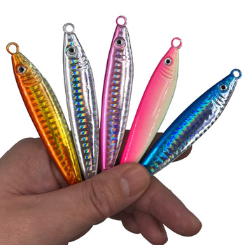 Pave the Way Tulu Outdoor Lure Shore Casting Small Iron Plate Lead Fish Bait Luminous 40g 60g 80g Snakehead Spanish Mackerel – Lure – view 1