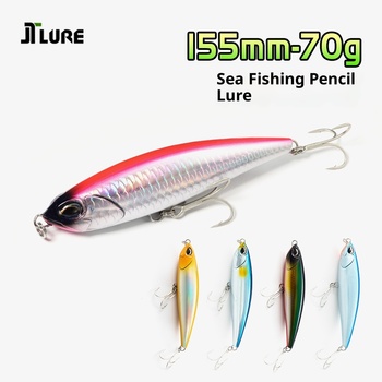 New Sea Bass Sea Fishing Pencil Lure Set 145mm/70g Sinking Plastic Artificial Hard Bait Bionic Fake Bait Wholesale – Pencil – view 1