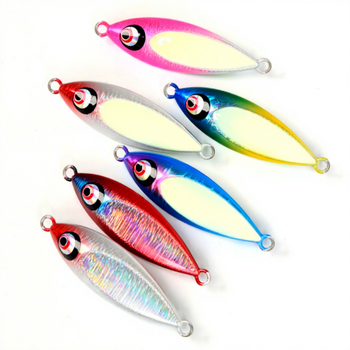 Slow-Sinking Water Drop Iron Plate 80g 100g Floating Slow-Rolling Lure UV Glow Cod Grouper Boat Sea Fishing Artificial Bait – Lure – view 1