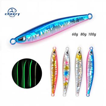 Cheery Lead Fish Lure Metal Plate Bait for Saltwater Fish Sea Fishing Boat Fishing Long-Cast – Metal Jig – view 1