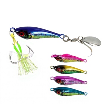 New Small Metal Jig Bait Hook Sequins Artificial Hard Bait Long-Distance Casting Sea Fishing Boat Fishing Bass – Metal Jig – view 1