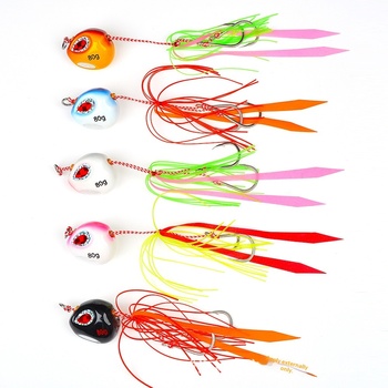 Alien Yan Yue 60-200g Luminous Lure Jigging Lead Artificial Hard Bait for Sea Boat Fishing Without Hooks – Metal Jig – view 1