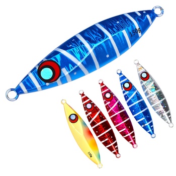 Cross-Border New Product Lead Luminous Effect 80g 100g 150g 200g Slow-Shake Sea Fishing Jig Without Hooks Stock Wholesale Night – Metal Jig – view 1