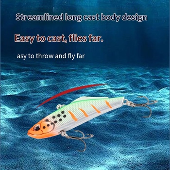 New Style Long-Cast ABS VIB Lure 70mm/155g Sea Fishing Tackle Bionic Snakehead Saltwater Fish Bait in Stock Wholesale – Hard Lure – view 1