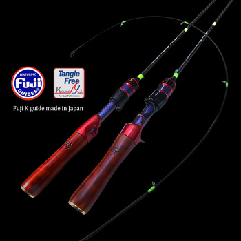Fuji K Guide Ring Makou Rod Solid Wood Handle Ultra Light Hard Action Split Grip Lure Fishing Rod 1.68-1.8m Weihai Factory – Hard Lure – view 1