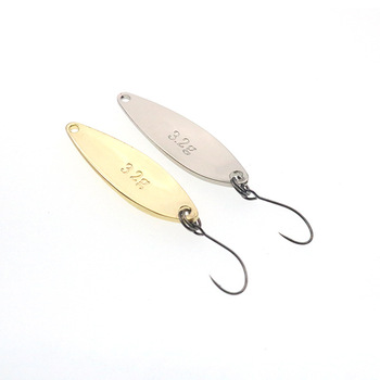 Lure Sequin Willow Leaf Spoon-Shaped Pure Copper Mandarin Fish Stream Artificial Hard Bait for Snapper Fresh & Saltwater Use – Metal Jig – view 1