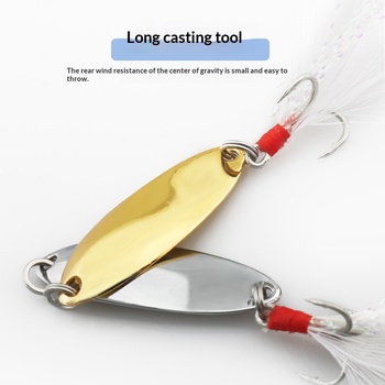 Crankbait Lure Zinc Alloy Sequin Barbless Bait for Sea Bass Freshwater Saltwater Fishing – Lure – view 1