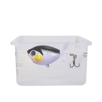Luya Bait Double Propeller Floating Water Tractor Surface Micro-object Bass Bow False Bait Cross-border Shaking Fast Small – Lure – view 1