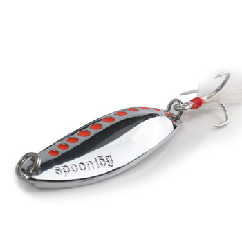 New Red Dot Leech Luya Sequin Zinc Alloy Artificial Hard Bait Without Hooks for Bass Fishing – Hard Lure – view 1