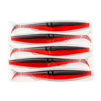 QE Experienced Factory 12cm 10g PVC Soft Bait Kit with Natural Action Two-color Paddle Tail Lure for Bass Fishing – Soft Lure – view 1