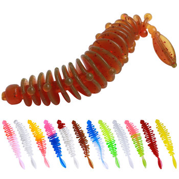 Wholesale for SO188 Printed ABS Artificial Worm Baits 6cm 1.1g 1pc/Bag for Sea Fishing Lake Stream Bottom/Top/Midwater Lures – Soft Lure – view 1