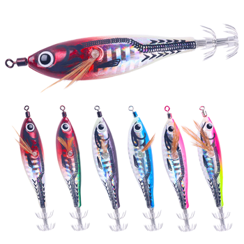 7.8CM 9.7CM Wholesale ABS Plastic Glow Squid Jig Lure with Luminous Shrimp Design for Sea River & Lake Fishing – Metal Jig – view 1