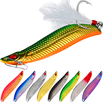 10g Artificial Metal Spoon Long Throw Bait Fishing Lure S-shape Jigging for Trout Saltwater Fish & Pike – Metal Jig – view 1