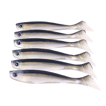 Silicone Soft Lure T-Tail Shad 10cm 35g Printed Fishing Bait Without Hooks for River Lake Stream Ocean Boat Fishing – Soft Lure – view 1