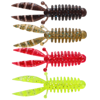 Palmer 55mm 1.9g PVC Soft Shrimp & Prawn Lure Bionic Crawfish Worm Bass Bait Without Hooks – Soft Lure – view 1