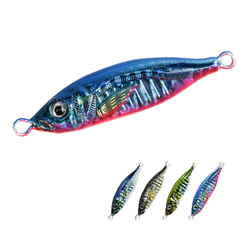 3D Printed S-Shape Luminous Metal Jig Long Cast Sea Fishing Lure for Mackerel Bass – Metal Jig – view 1