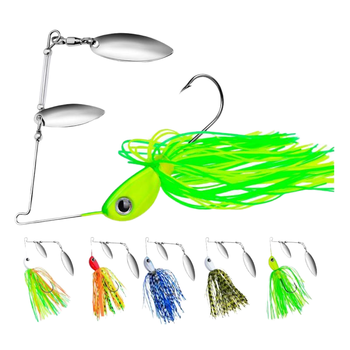Metal Blade Spinnerbait with Fringe, 10g/14g Anti-snag Bionic Fishing Lure – Metal Jig – view 1