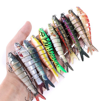 Sinking Multi-Jointed Fishing Lure Set, Multi-Segment Minnow Bait, Plastic Hard Bionic Lure Outdoor Fishing Tackle – Minnow – view 1