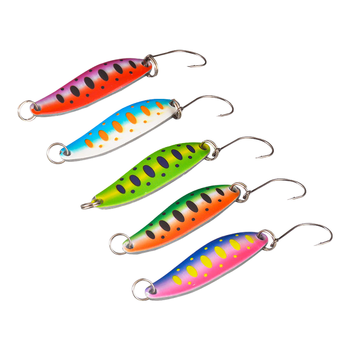 Taiyu Curved Willow Blade Spinner Lure, 5g 4.5cm Micro Fishing Spoon for Topmouth Culter, Minnow White Bait, Wholesale Fish Hook – Metal Jig – view 1