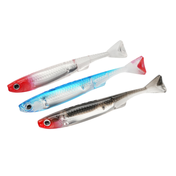 Soft Lure Set, Curly T-Tail Soft Baits, Long Cast Freshwater Saltwater Fake Baits for Bass, Mandarin Fish, Topmouth Culter – Soft Lure – view 1