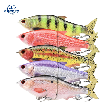 CHEERY Lure Artificial Hard Bait Hard Tail Two Vib Simulation S-Shaped Swimming Bionic Lure Fishing Gear With Hooks – Hard Lure – view 1