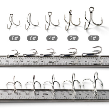 Anti-rust Bright Tin Coated Treble Hooks Sike6066-4X-NP Four Times Strengthened 10 Pack Sea Fishing Wholesale – Hooks – view 1