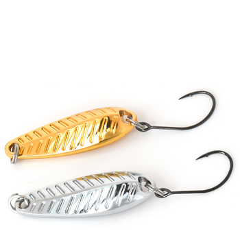 Lure Artificial Hard Bait Maple Leaf Horse Mouth Sequin Single Hook Cock Red Trout Bass Stream Black Pit Zinc Alloy – Hard Lure – view 1