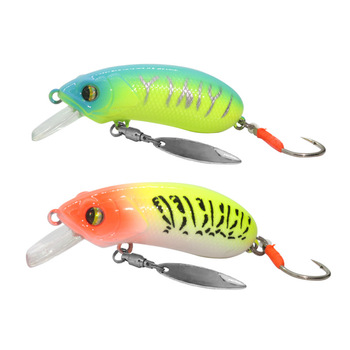 Crankbait Spinner Spoon Lure, Single Hook Minnow Freshwater Artificial Bait for Mandarin Fish & Jungle Perch – Metal Jig – view 1
