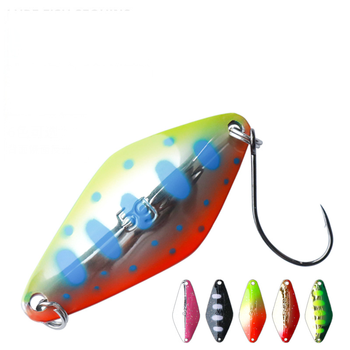 Pure Copper Color Horse Mouth Sequins DUO Submerged Luya Iron Plate Bait Artificial Hard Bait Perch Bass Bare White Striped – Hard Lure – view 1