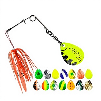 Iron Black Pit Sequins Color Rotary DIY Bait Beard Guy Accessories Luya Fishing Spinner Bait Group Wholesale – Lure – view 1