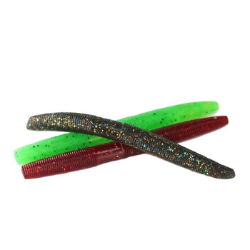 Lure PVC Bass Soft Bait Worm Lead-Free Fishing Bionic Artificial 8-Piece Pack – Soft Lure – view 1