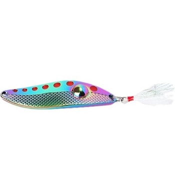 Wholesale Zinc Alloy Artificial Hard Bait Water Shaped Diamond Luya Sequin Bait Horse Mouth Sequin Sackerel Perch White Strip – Hard Lure – view 1