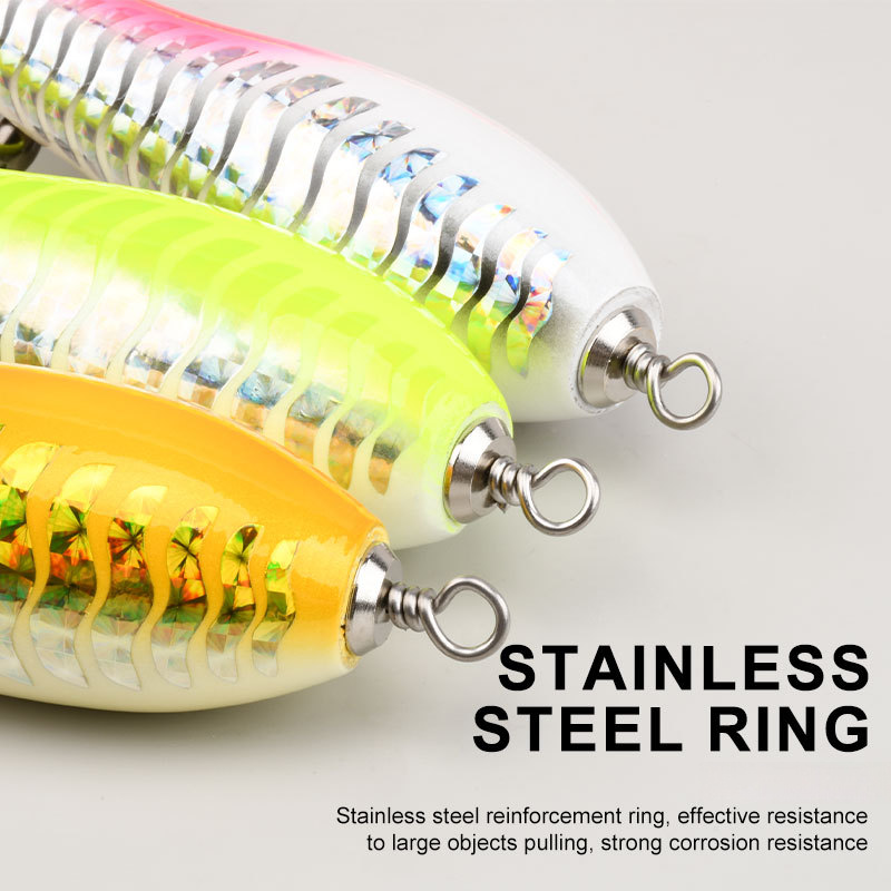 Big Mouth Wooden Popper Lure, ±120g/220mm Floating Topwater Popper, Offshore Casting Hard Bait for Tuna & Giant Trevally GT – Hard Lure – view 5