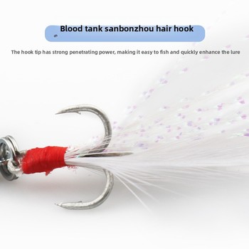 Lengthen Jumping Lure Mouth Sequin Zinc Alloy Fresh Water Coil-up Skill Super Long-distance Fishing Bait Hooks for Fish – Hooks – view 1