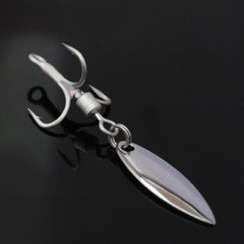 Lure DIY Texas Rig Matching Hook, Saltwater Noise Blade with Rotating Spinner Blade, Reinforced Blood Groove Treble Hook – Hooks – view 1