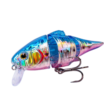 Slow Floating Multi-section Artificial Hard Bait Stainless Steel 93g Black Pit Bass Fresh Water – Hard Lure – view 1