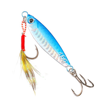 Custom Scale Falling ABS Plate Lure Bait Set Far-cast Fish Scale Pattern Sequin Artificial Hard Bait Hooks for Freshwater Sea – Hard Lure – view 1
