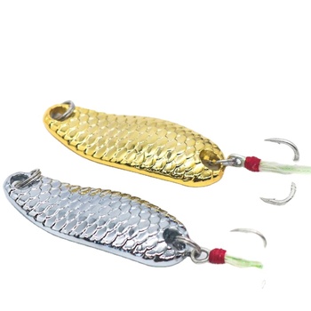 Long Scale Sequin Zinc Alloy Artificial Hard Bait Hooks Long-cast Bass Bait Single/20 Pack – Hard Lure – view 1