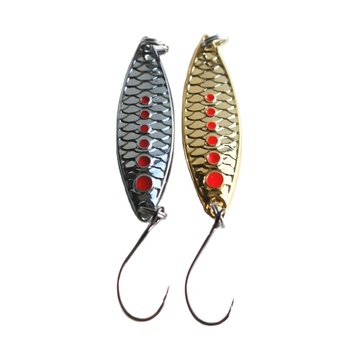 Lure Scale Leech Sequin Zinc Alloy Artificial Hard Bait Fake Bait Cocked Mouth Green Perch with Hooks Wholesale – Hard Lure – view 1