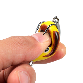 Thunder Modified Frog Lure 4cm 5.5g Floating Long Cast Topwater Snakehead Bass Bait – Popper – view 1