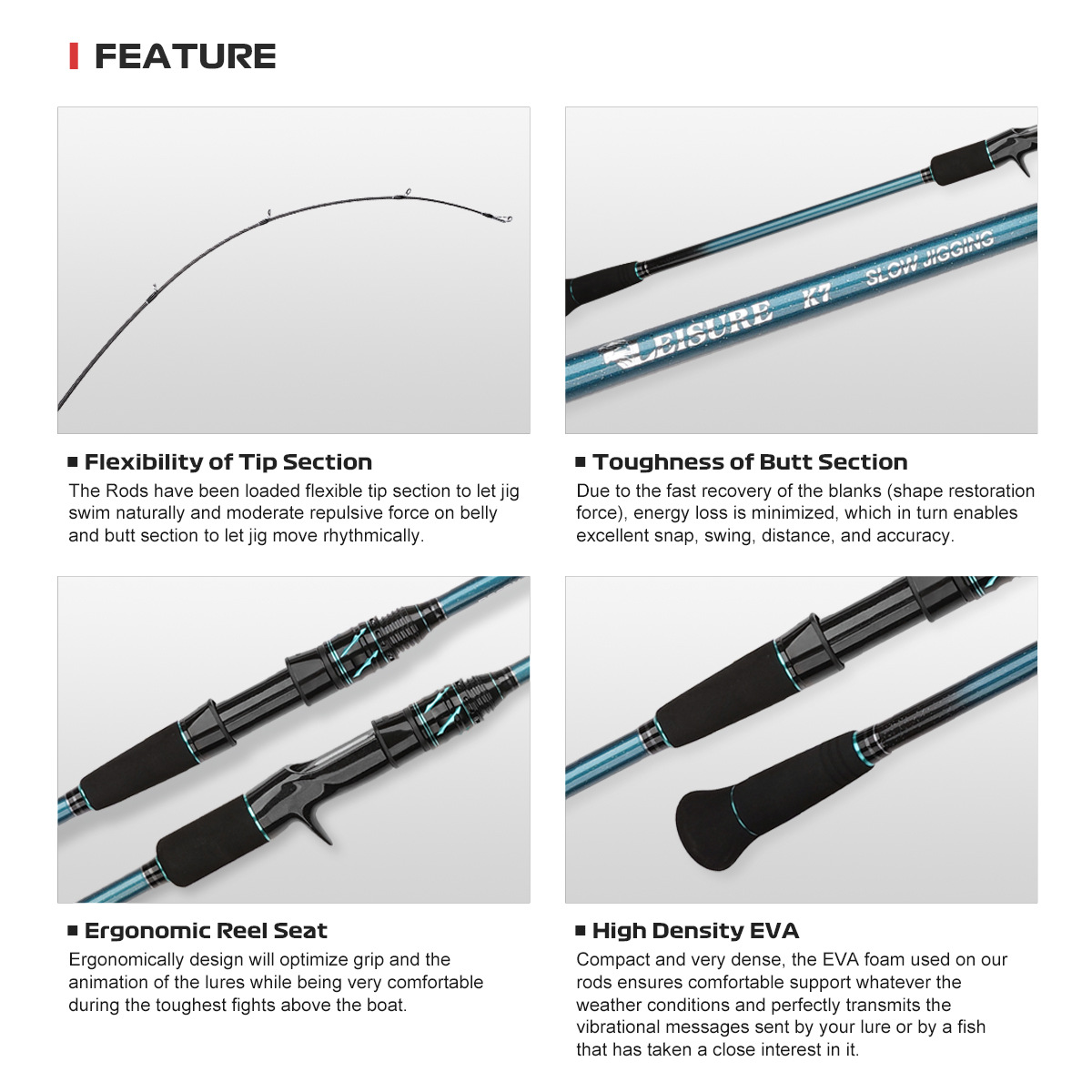 23 Carbon Slow Shaking Fishing Rod K7 Large Fishing Power Offshore Boat Fishing Light 1.8m-1.96m – Fishing Rod – view 4