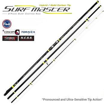 Plug-in Rod Carbon Three-section Beach Throwing Solid Front Slightly SURF MASTER 4.25m 480g Hard – Hard Lure – view 1
