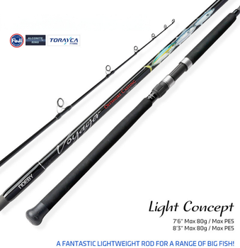 Carbon Light Wave Climbing Pencil Fishing Rod Straight Handle Hard Action GT Boat Fishing 2.51m/2.29m Golden Gun – Pencil – view 1