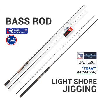 Manufacturer Wholesale Wuji A7 2 Sections 2-3m Carbon Lure Rod with Long-distance Casting Fuji Guide Rings Reel Seat – Rod – view 1
