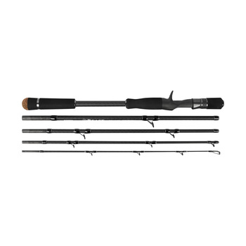 Road Sub-rod 4/5 Section Portable Carbon Gun Straight Handle Rod Black Long Throw Travel Fresh Sea Water Fishing – Rod – view 1