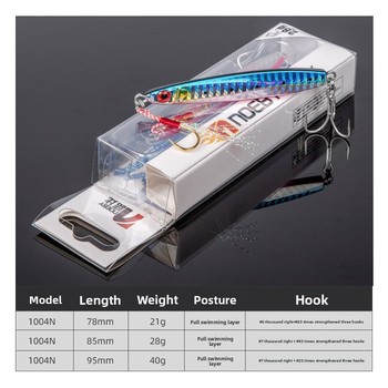 For Nobby Lua Lead Iron Plate Artificial Hard Bait for Saltwater Fish Far Cast Bionic Fishing Gear Wholesale – Hard Lure – view 1